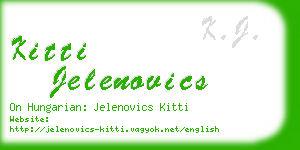 kitti jelenovics business card